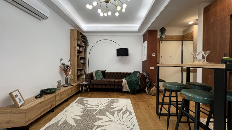 Unirii bloc 2023, apartament mobilat complet, terasa, gradina si garaj !