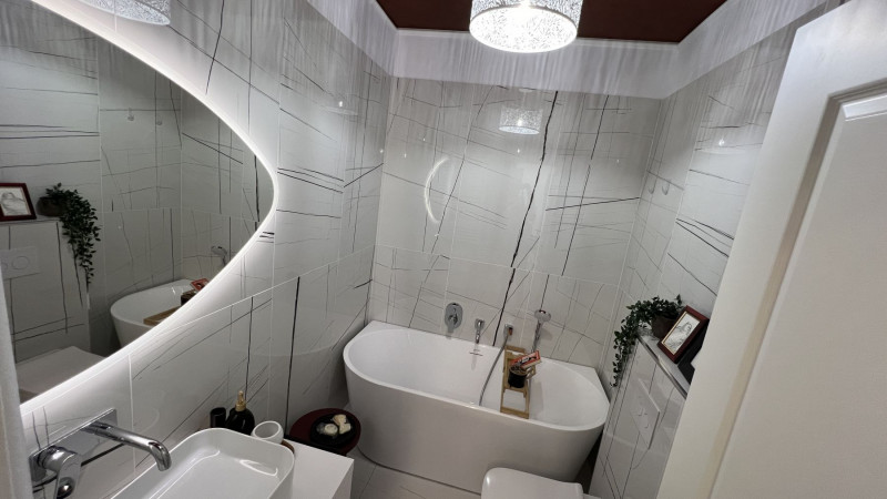 Unirii bloc 2023, apartament mobilat complet, terasa, gradina si garaj !