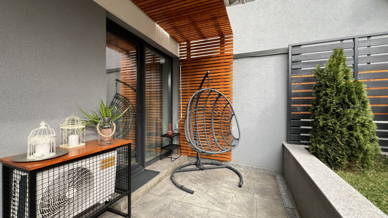 Unirii bloc 2023, apartament mobilat complet, terasa, gradina si garaj !