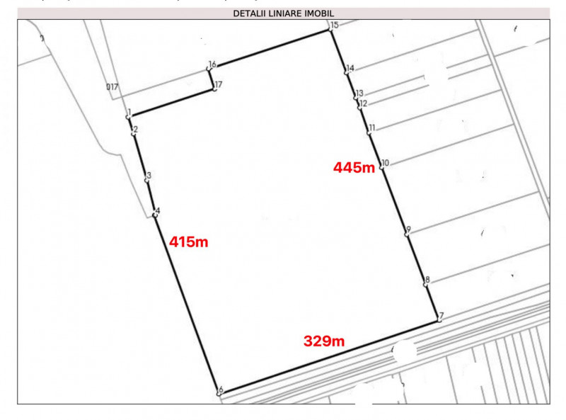 14 HA langa A0 acces asfalt 450m 