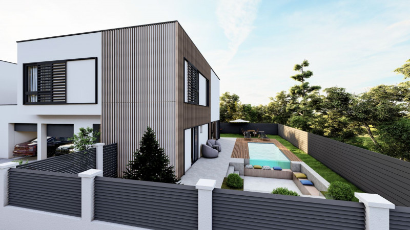 Vila moderna posibilitate personalizare – piscina exterioara si garaj dublu!