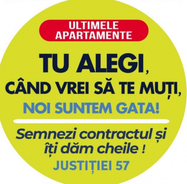 Unirii, apartament cu terasa spre SUD, gata de mutat