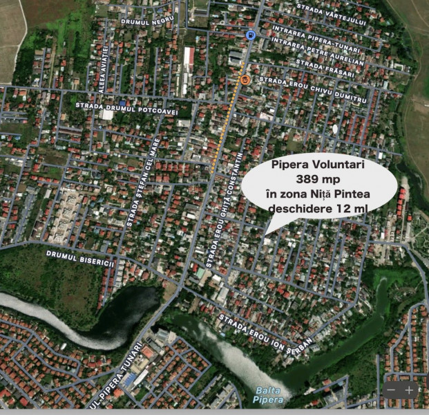 Teren de vânzare în Pipera – 389 mp în zona Niță Pintea