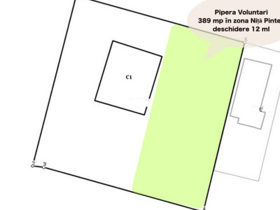 Teren de vânzare în Pipera – 389 mp în zona Niță Pintea
