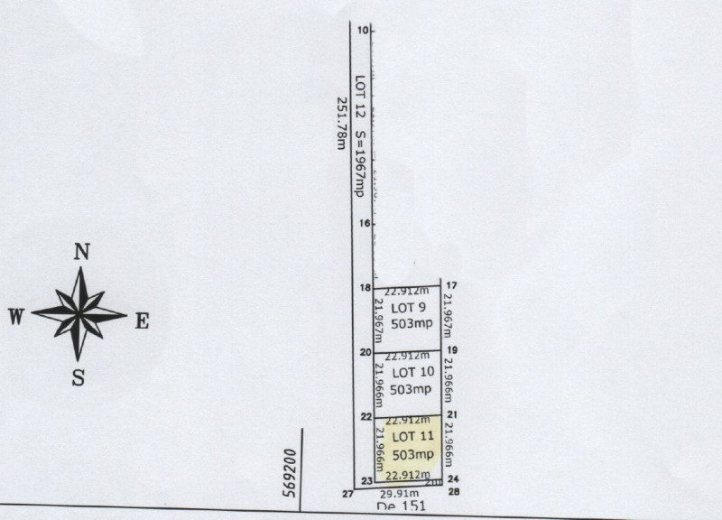 teren casa  Ciorogarla , Loturi de  casa 500 -1500mp Manastirea Samurcasi