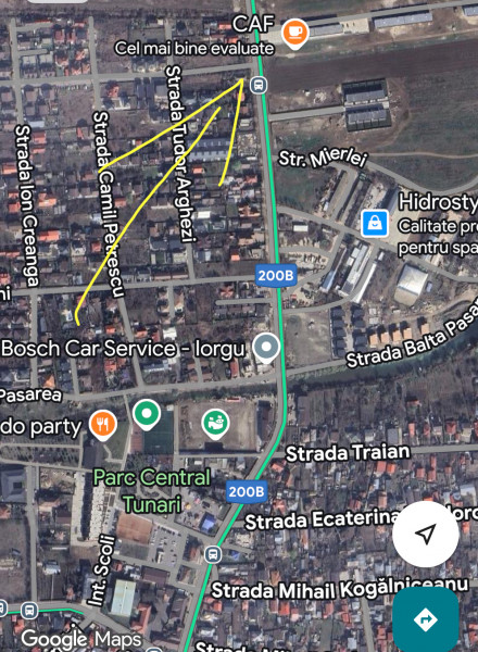 Casa cu teren, tripla deschidere strada Tunari-Dimieni 