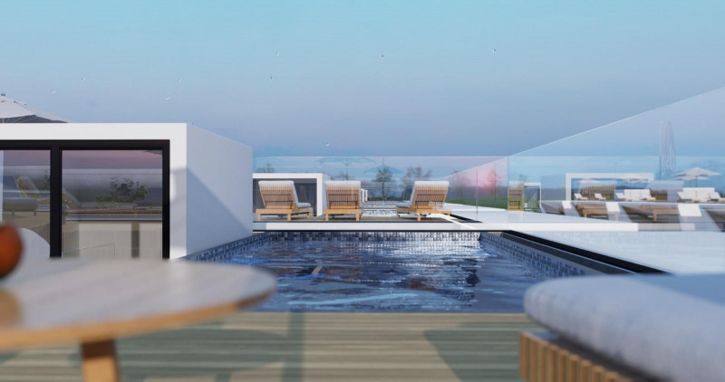 Vila cu design modern si piscina pe acoperis!