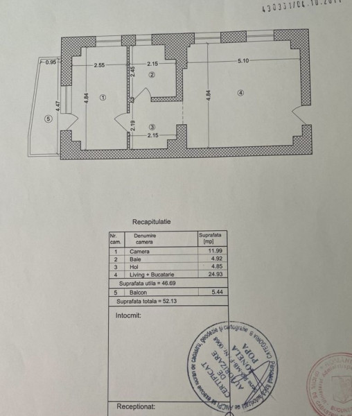 Închiriere apartament de 2 camere Timpuri Noi- Nerva Traian