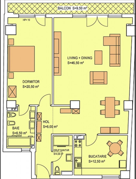 Închiriere apartament de 2 camere Piața Romana-Ultracentral