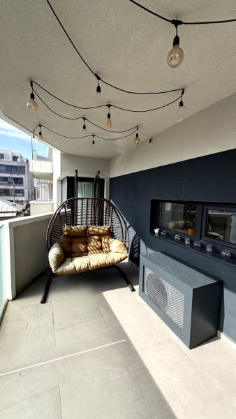 Apartament 2 camere de închiriat Aviatiei – bloc boutique 2022, terasă 16 mp