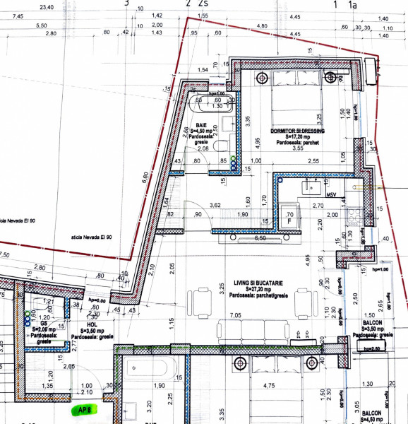 Ultracentral Dacia-Mosilor, apartament cu 2 bai 