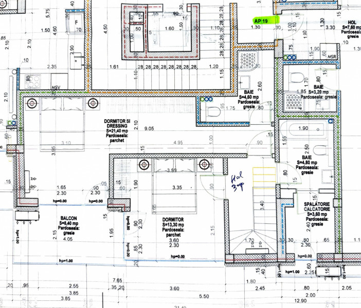 Dacia-Mosilor duplex cu vedere Sud