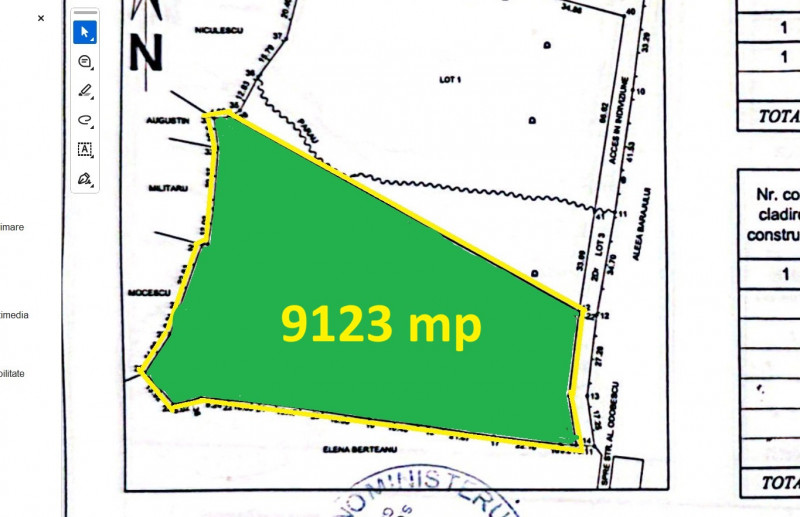 Teren intravilan  Vălenii de Munte – 9.123 mp | Deschidere 45 ml | Lângă râul Te