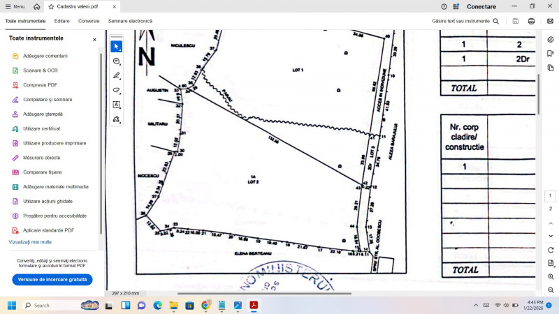 Teren intravilan  Vălenii de Munte – 9.123 mp | Deschidere 45 ml | Lângă râul Te