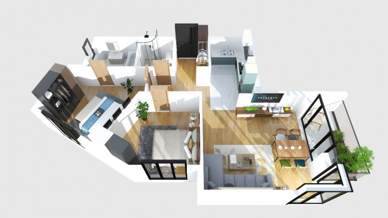 Mosilor Boutique II, apartament cu 3 camere si terasa