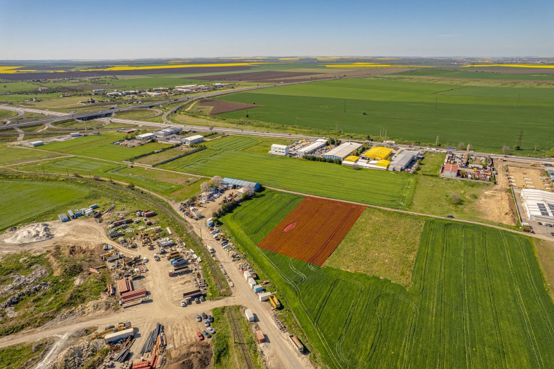 Palas vaporas, teren industrial logistic acces facil Autostrada