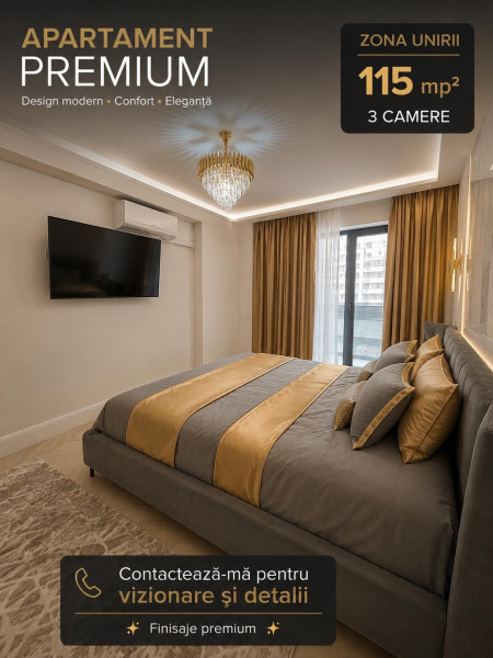 Vânzare apartament de 3 camere Unirii Bloc 2023