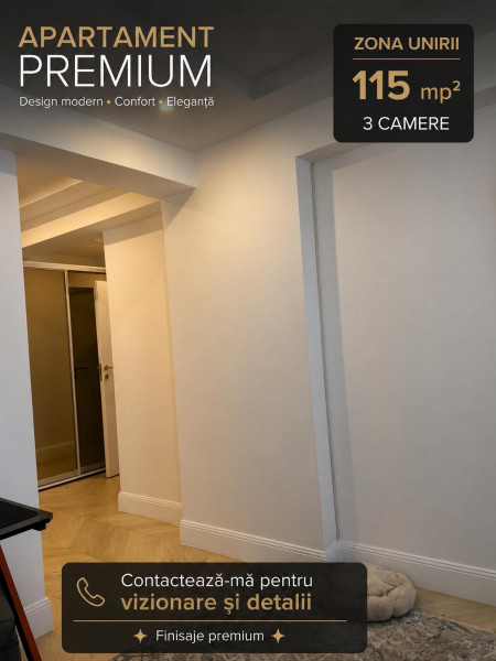 Vânzare apartament de 3 camere Unirii Bloc 2023