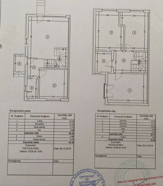Casa de vânzare în Tunari – 3 dormitoare, curte proprie și 2 locuri de parcare