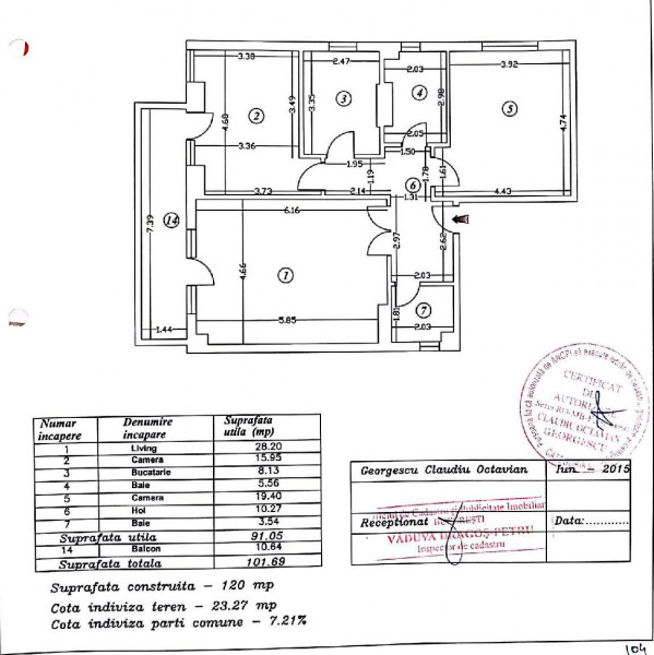 Apartament in Parcul Kiseleff